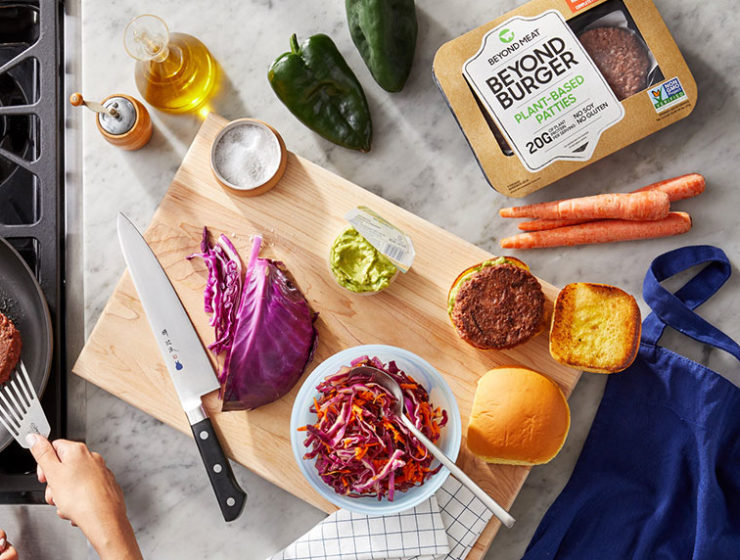 beyond meat blue apron