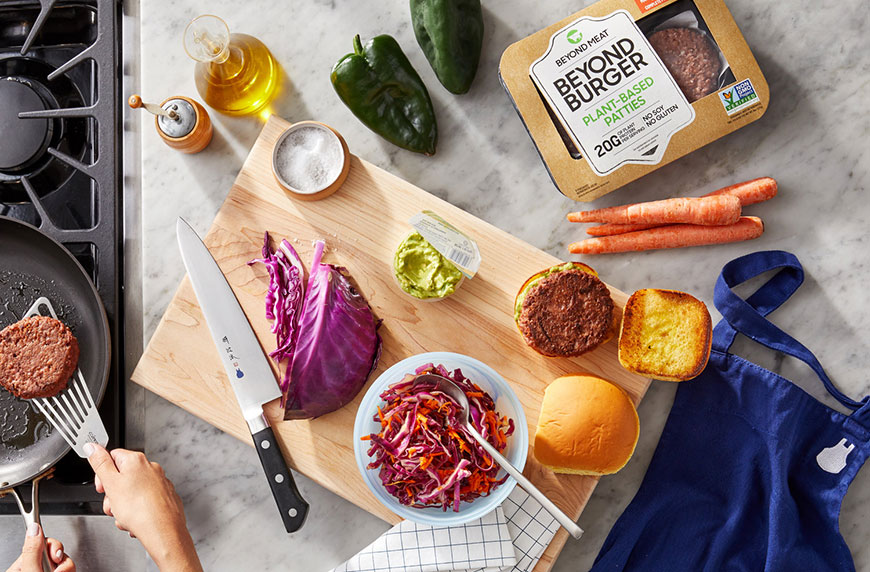 beyond meat blue apron